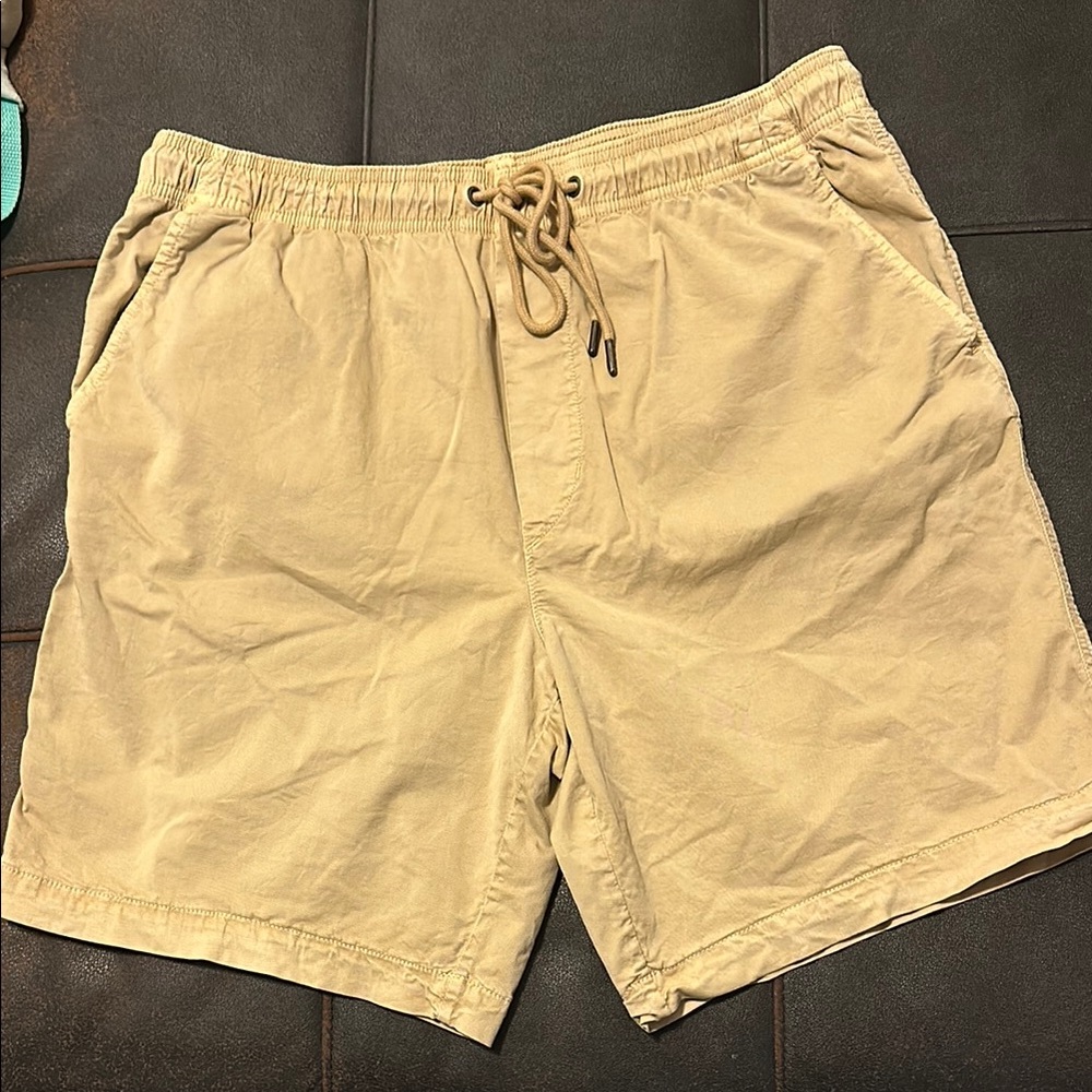 AE Casual Tan Drawstring Shorts